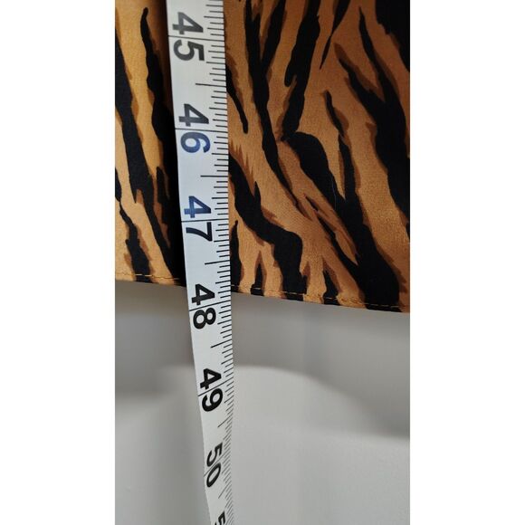 Vintage Sag Harbor Tiger Stripe Side Tie Midi Dress Size 10 - Picture 6 of 6